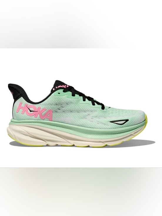 Hoka Shoes - Hoka Clifton 9 Women's Mint Fluorite with Snow Melt white Size 7B